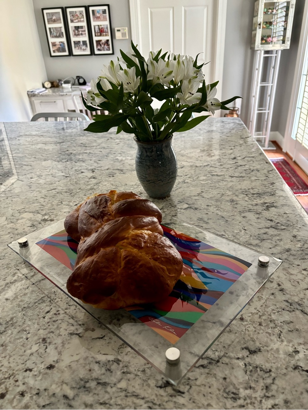 Glass Challah Tray - Picture 4 of 5